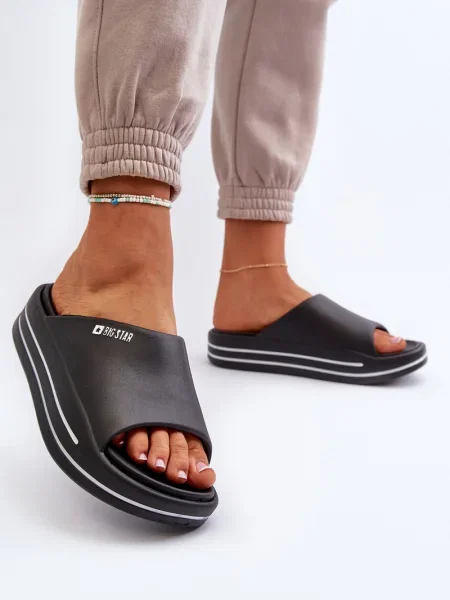 Sandály Big Star Shoes na platformě černé