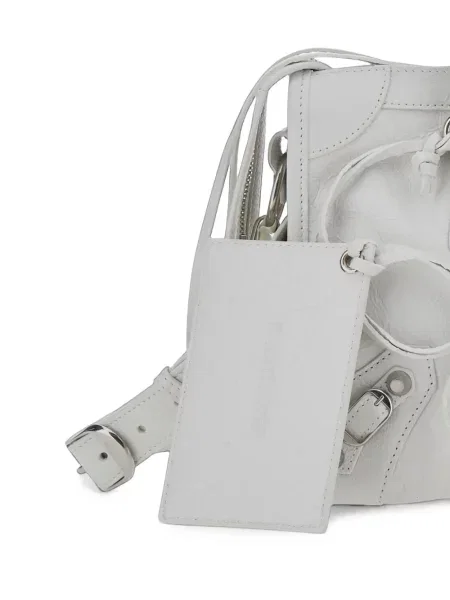 Geantă shopper Balenciaga din piele alb