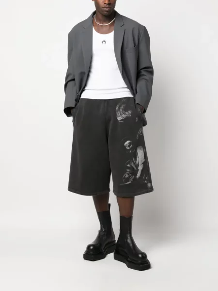 Szorty Off-white z nadrukiem białe