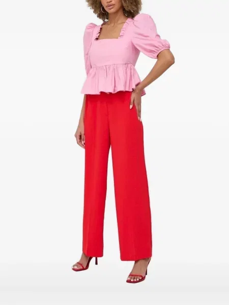 Топ Custommade с волани розово