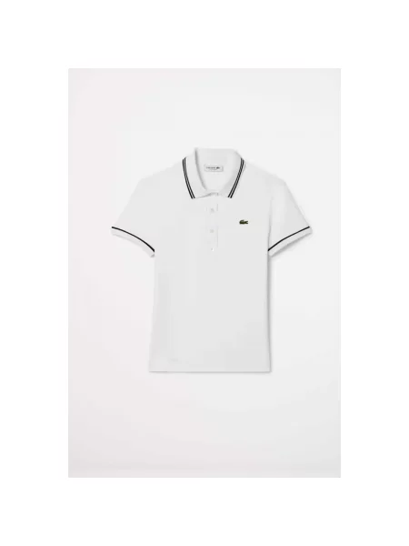 Tricou polo Lacoste alb