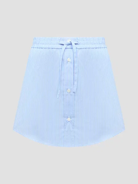 Юбка Moschino в полоску голубая