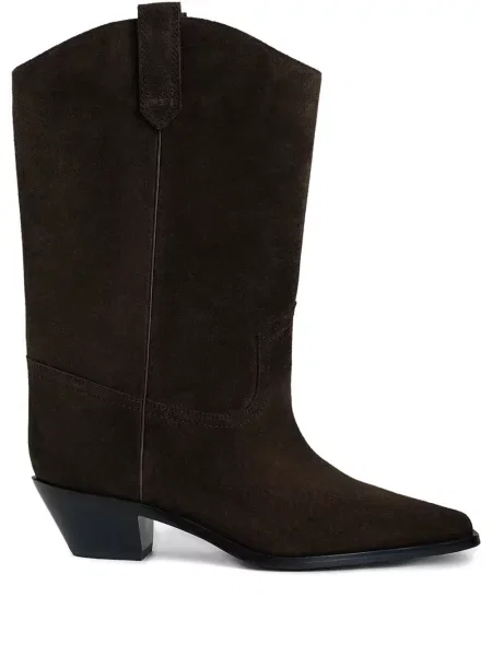 Botine 12 Storeez din piele de căprioară maro
