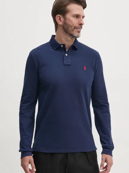 Polo Ralph Lauren majica dugih rukava od pamuka plava