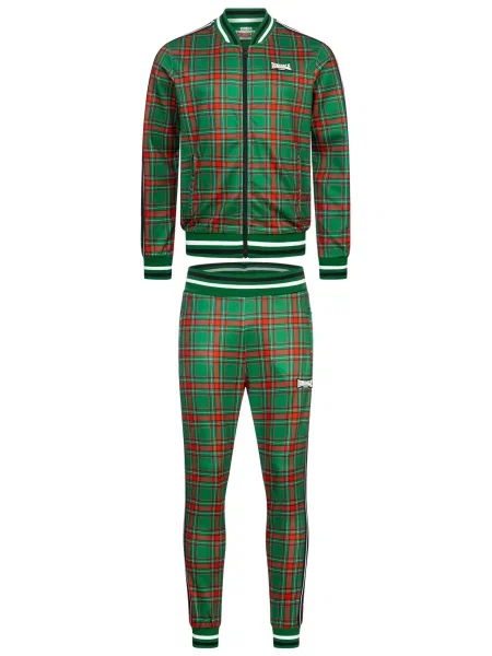 LONSDALE Trening Edgware verde limetă / roșu alb