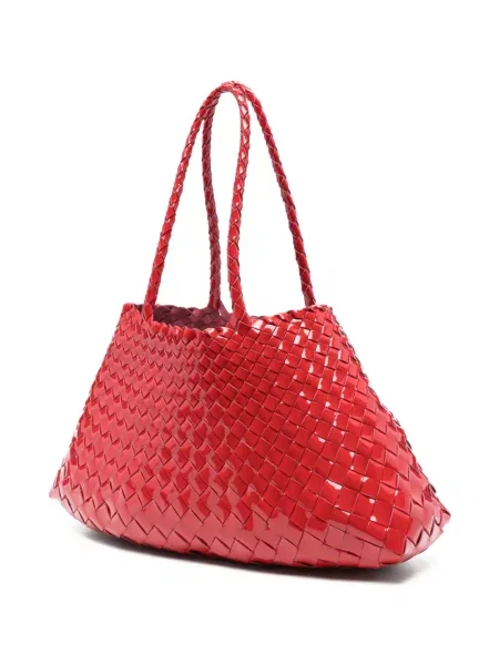 Geantă shopper Dragon Diffusion din piele roșu