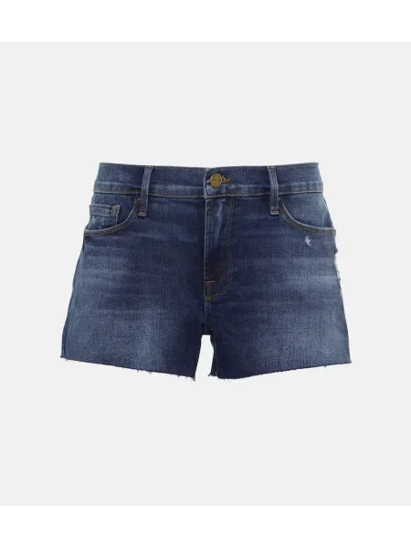 Szorty jeansowe Frame niebieskie