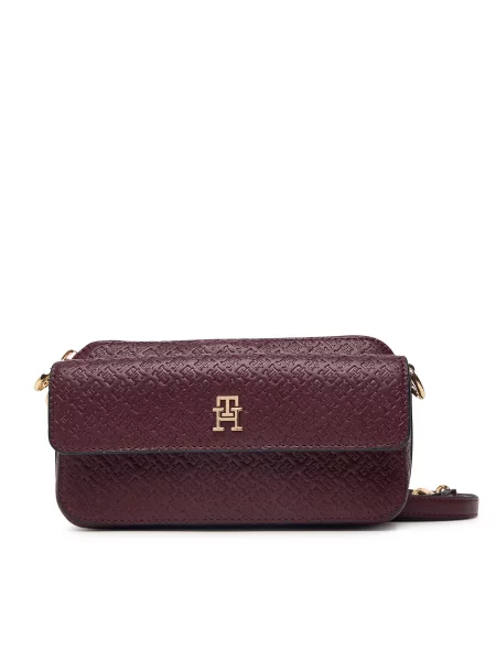 Tommy Hilfiger Táska Th Icon Camera Bag Mono Bordó