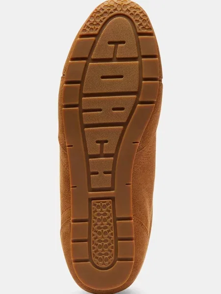 Замшеві кросівки Coach Flat Sneaker коричневий