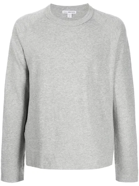 Hanorac crewneck James Perse din fleece cu decolteu rotund