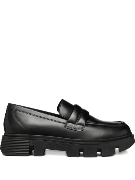 Pantofi loafer Geox cu platformă negru