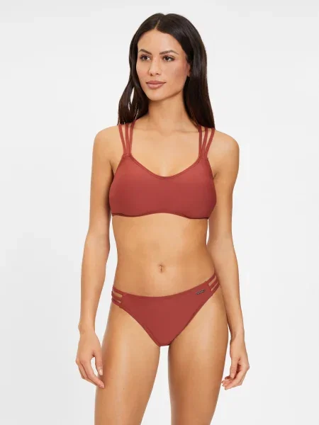 BRUNO BANANI Bikini rjava / temno rdeča