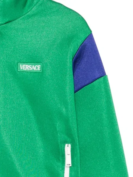 Bluza rozpinana dziecięca Versace zielona