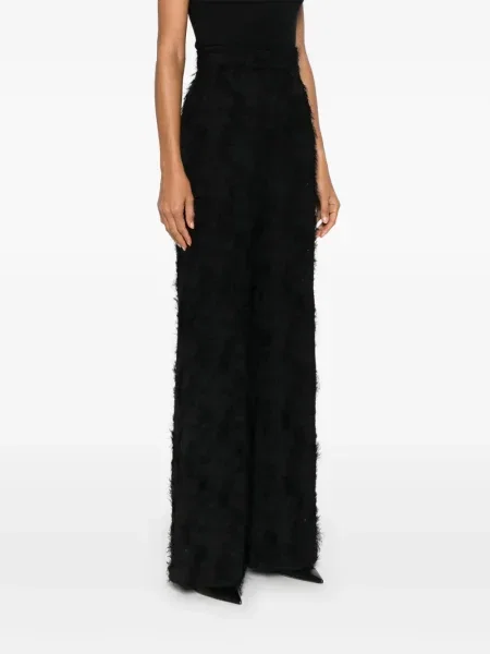 Pantaloni Nissa din jacard negru