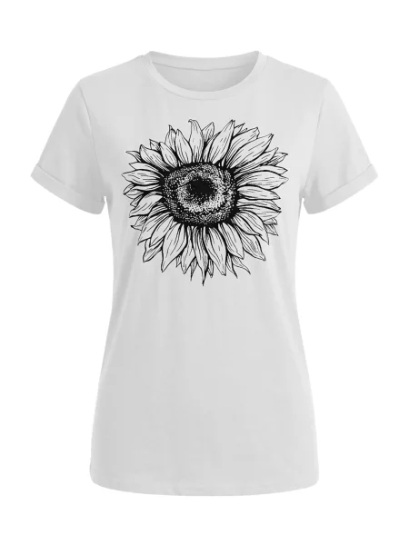 Imily Bela Tricou negru alb