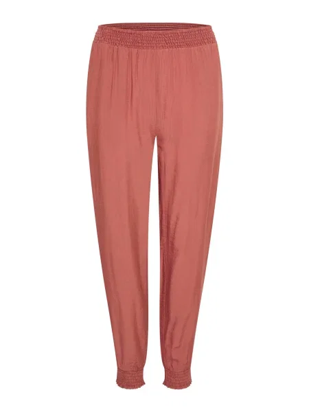 Cream Pantaloni ruginiu roșu
