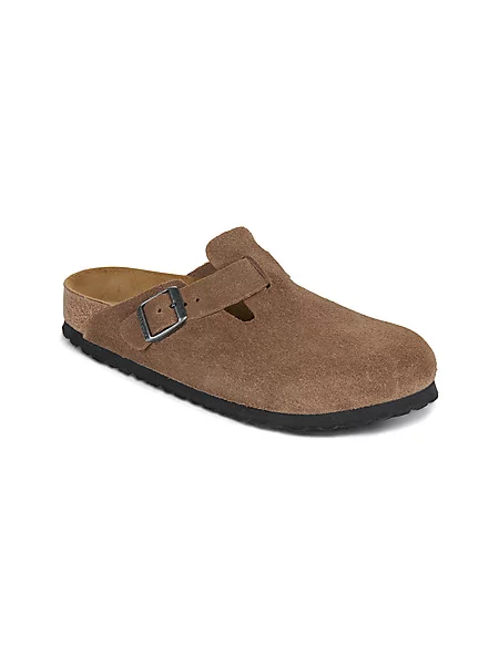 Birkenstock natikači semiš Boston Suede Leather rjava