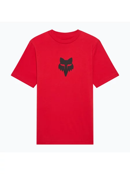 Gyerek póló Fox Racing Fox Head Jr timber red. Méret: M piros