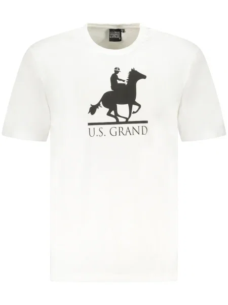 Polo U.s. Grand Polo cu mâneci scurte alb