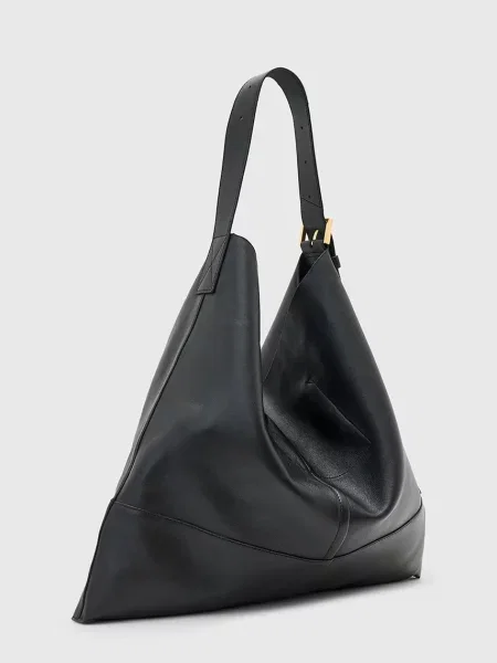 Шкіряна сумочка AllSaints ASHA чорний