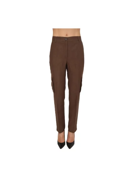 Spodnie Blugirl zwężane brązowe