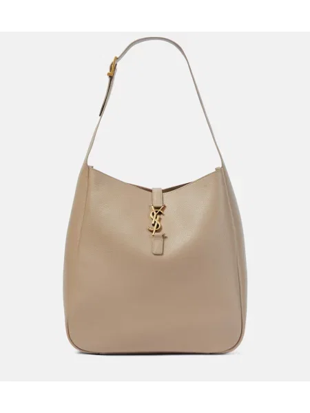 Geanta de piele Saint Laurent din piele gri