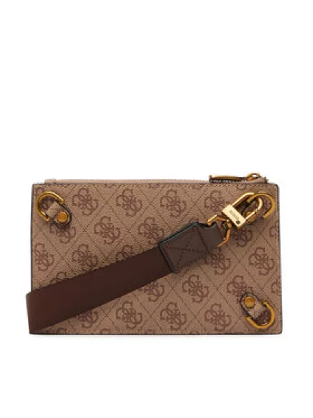 Crossbody taška Guess hnědá