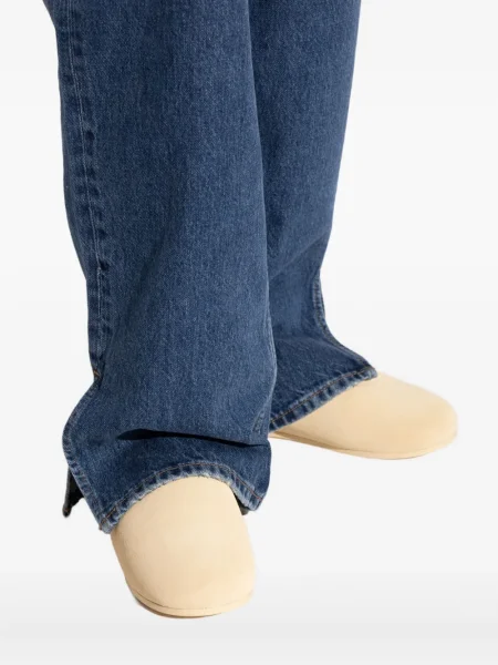 Papuci tip mules Ugg fără toc galben