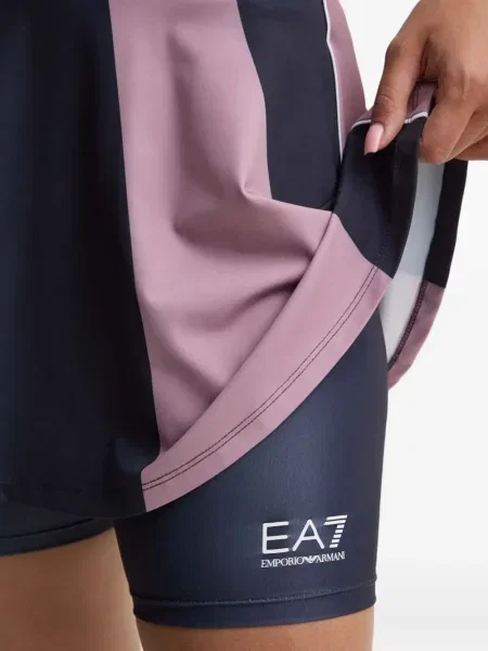 Fustă Ea7 Emporio Armani albastru