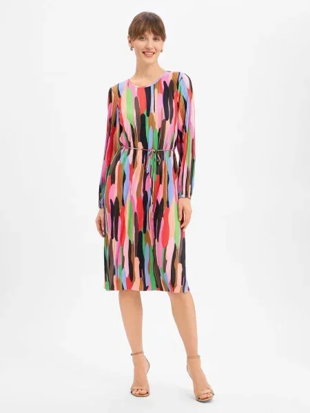 Nümph sukienka z dżerseju Nuamara Kobiety Sztuczne włókno wielokolorowy wzorzysty S