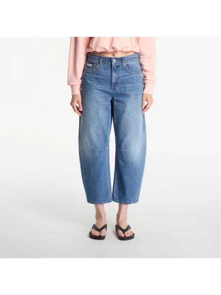 Decupat blugi Calvin Klein Jeans albastru
