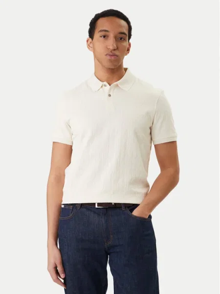 Guess Tricou polo Écru