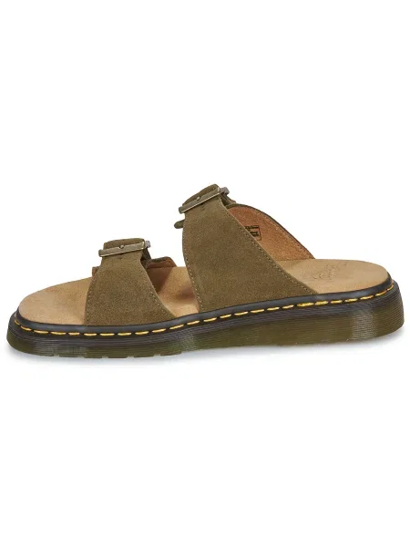 Pantofi Dr. Martens din piele de căprioară kaki
