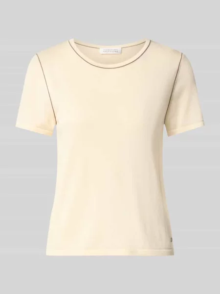 T-shirt o kroju regular fit z mieszanki lyocellu model Stella' Guido Maria Kretschmer Woman biała