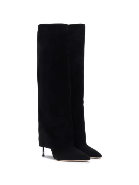 Botine Casadei din piele de căprioară negru