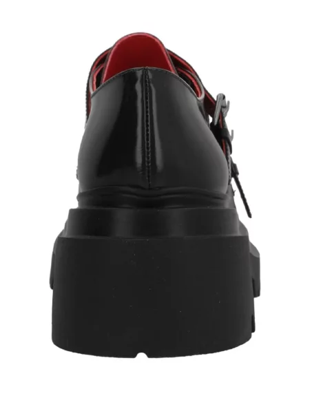 Pantofi loafer Plan C din piele negru