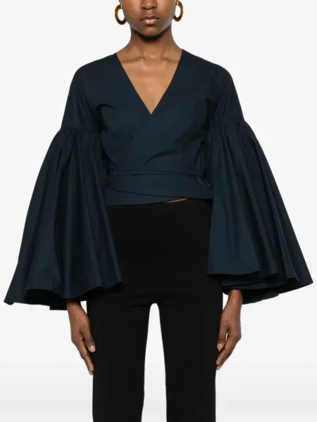 Levágott blúz Jacquemus kék
