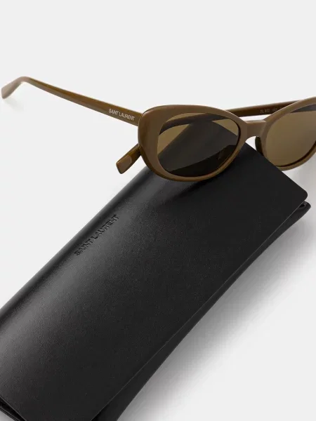 Солнцезащитные очки Saint Laurent коричневые