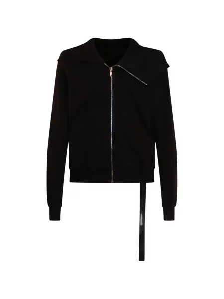 Hanorac cu fermoar Rick Owens Drkshdw asimetric negru