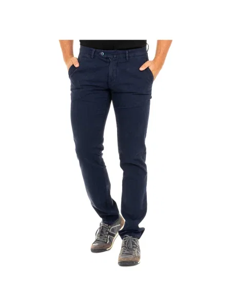 Pantaloni La Martina albastru