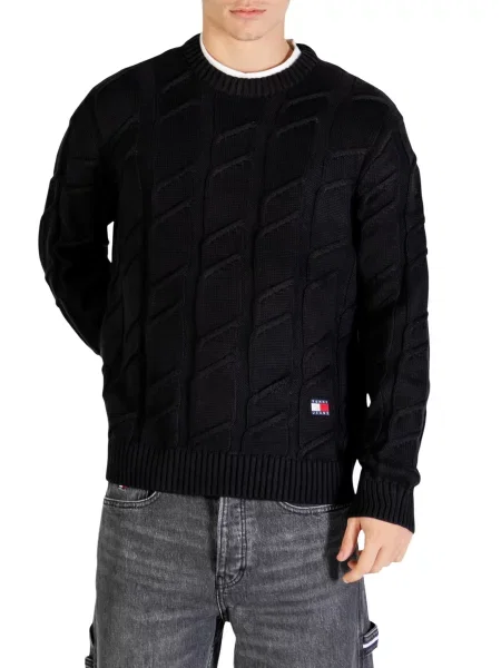 Pulover Tommy Hilfiger Jeans negru
