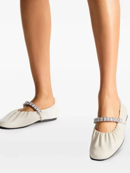 Iš natūralios odos dirželis balerinos Jimmy Choo