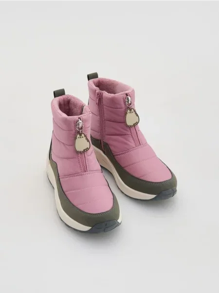 Reserved LADIES` BOOTS popolavá ružová