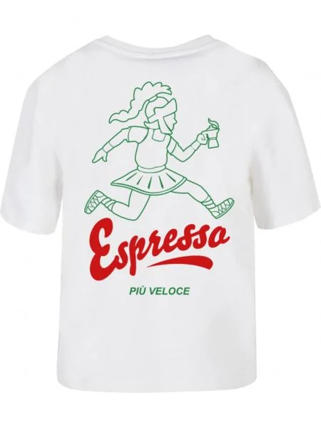 Miss Tee Tricou Più Veloce verde / roșu alb