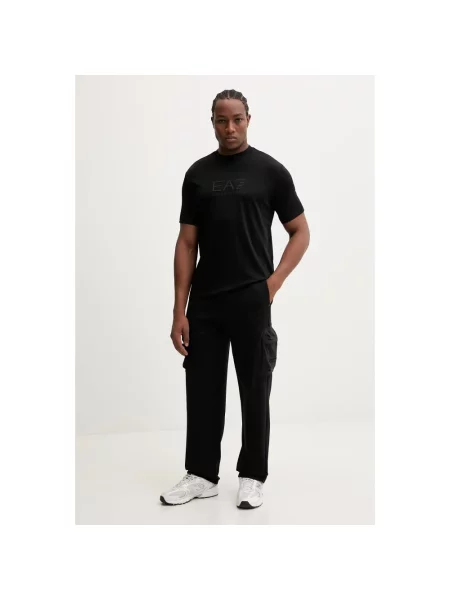 Spodnie cargo Emporio Armani Ea7 czarne