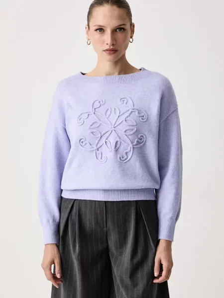 Morgan pulover pentru femei cu amestec de lână violet