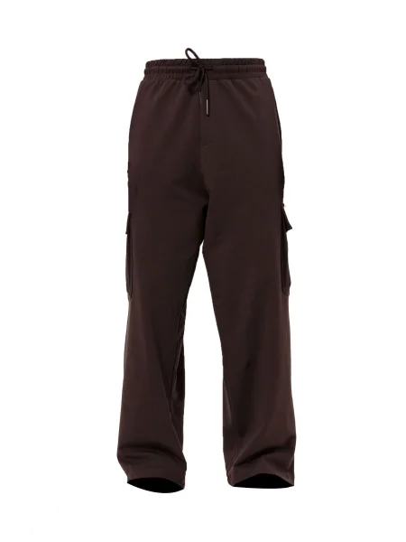 VAMOS CLO Pantaloni cu Dutchman’s Pipe închis maro