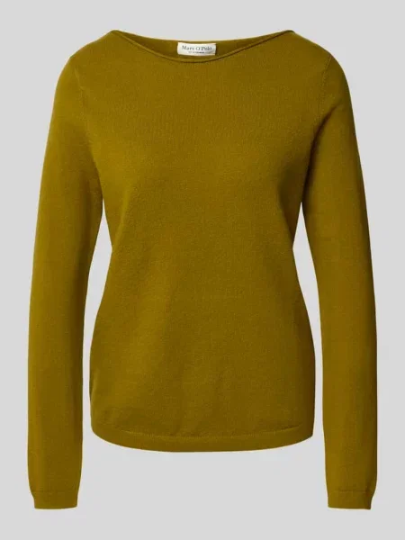 Sweter o kroju regular fit z dzianiny z dodatkiem żywej wełny Marc O'polo