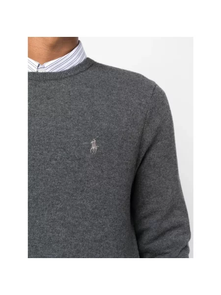 Sweter Polo Ralph Lauren wełniany szary