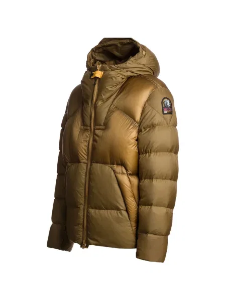 Geacă cu puf Parajumpers cu glugă verde